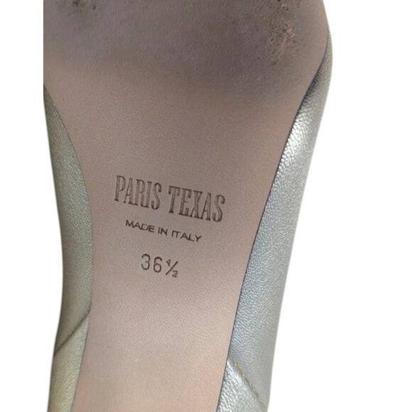 Paris Texas Metallic Gold Leather Slouch Boots | Size 36.5 | Made in Italy - Picture 8 of 8